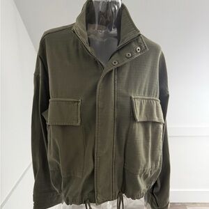 Lucky Brand Military Style Olive Jacket